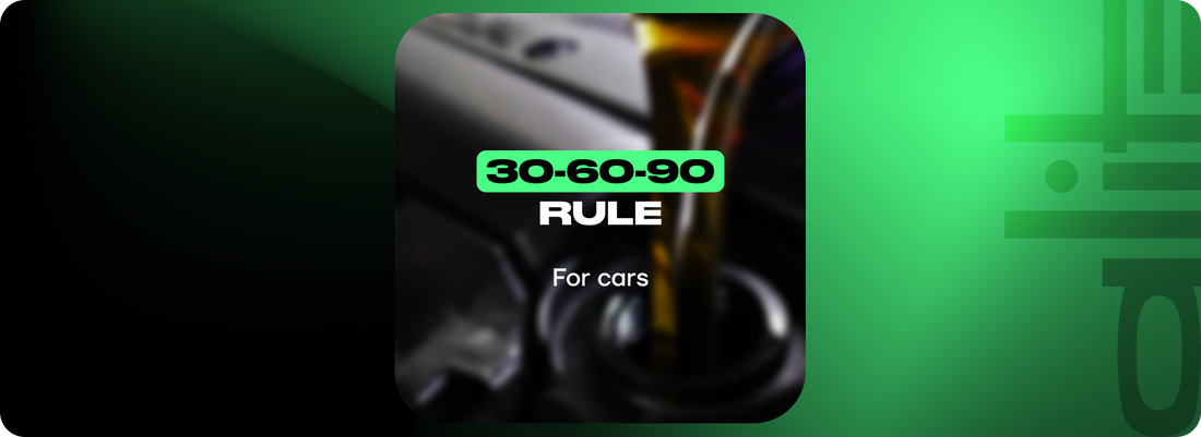 What is the 30-60-90 rule for cars?