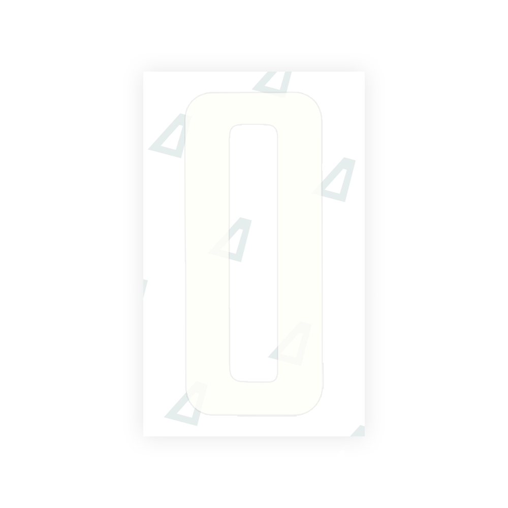 Alite Nanofilm for US (Nevada) license plates - Symbol "0" - Alite