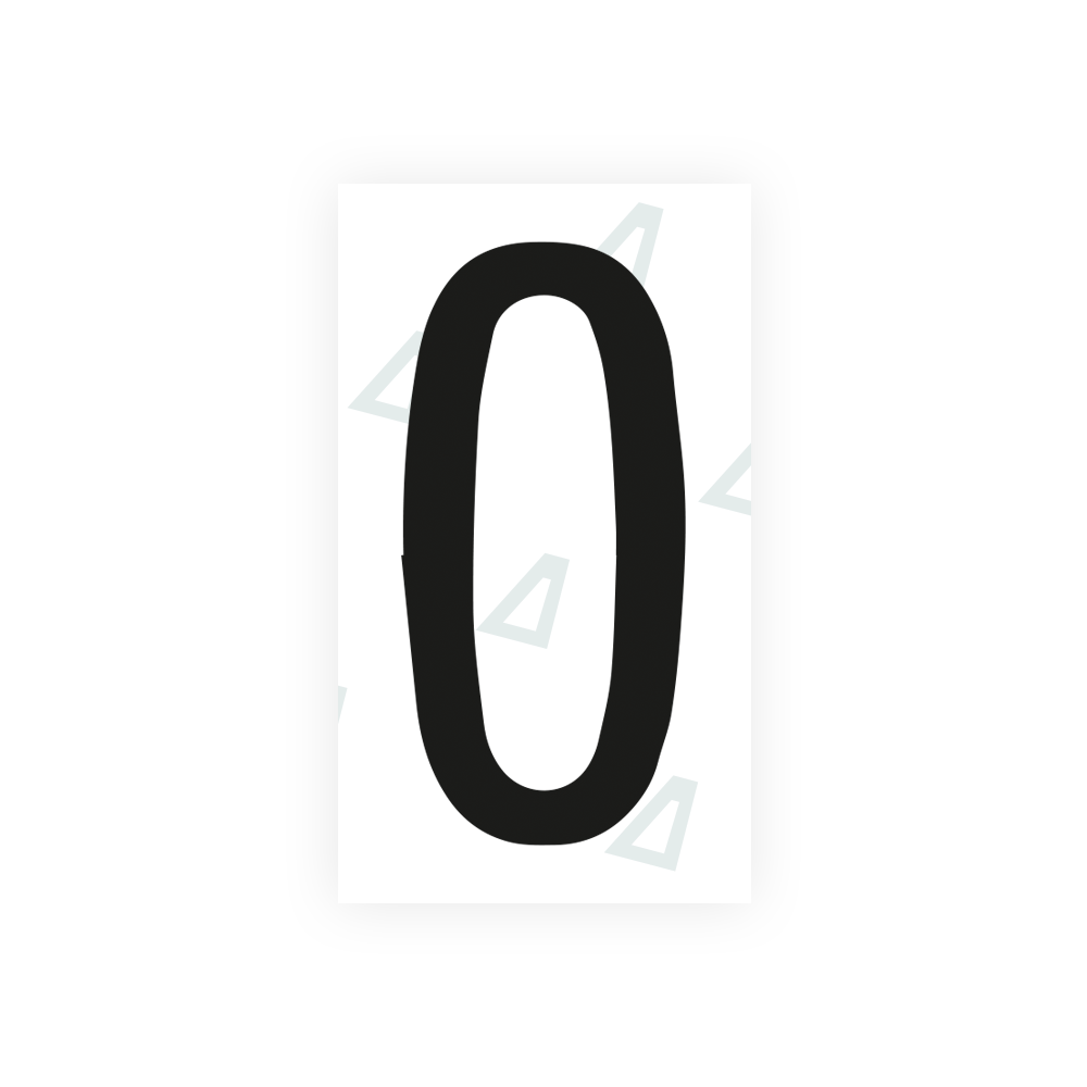 Alite Nanofilm for Mexico license plates - Symbol "0" - Alite