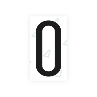 Alite Nanofilm for US (California) license plates - Symbol "0" - Alite