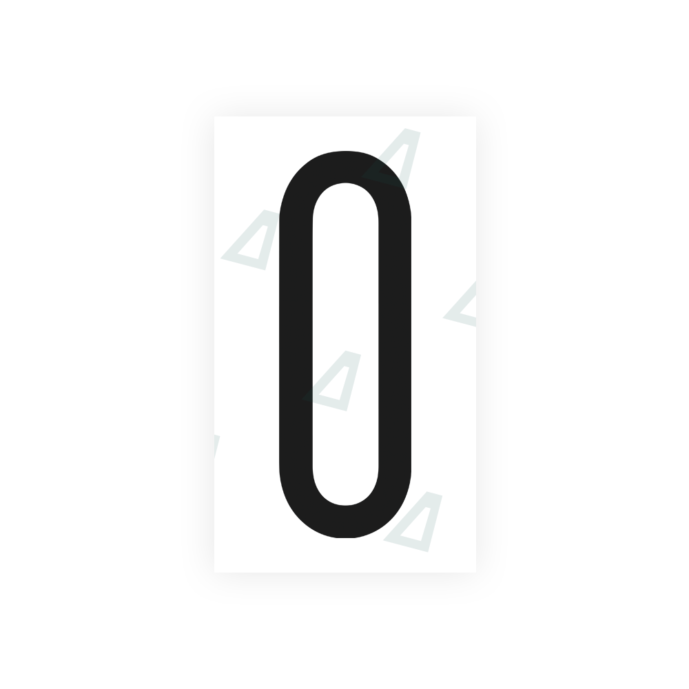Alite Nanofilm for US (Pennsylvania) license plates - Symbol "0" - Alite