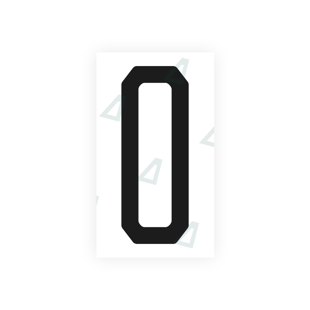 Alite Nanofilm for US (Michigan) license plates - Symbol "0" - Alite