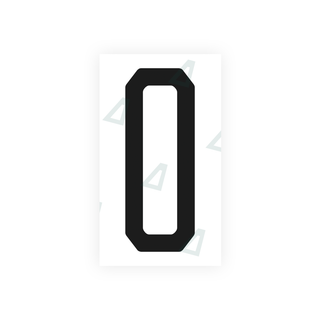 Alite Nanofilm for US (Michigan) license plates - Symbol "0" - Alite