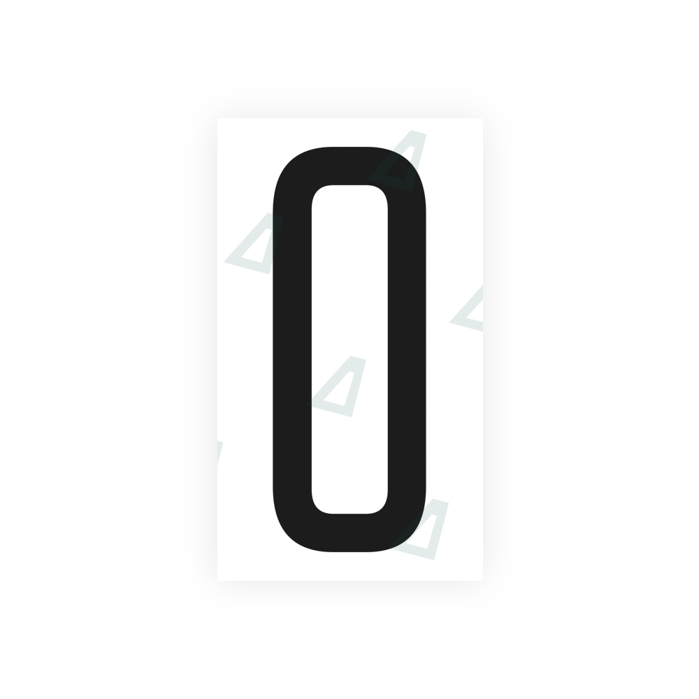 Alite Nanofilm for US (Illinois 2006 - Square) license plates - Symbol "0" - Alite
