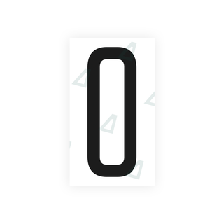 Alite Nanofilm for US (Illinois 2006 - Square) license plates - Symbol "0" - Alite