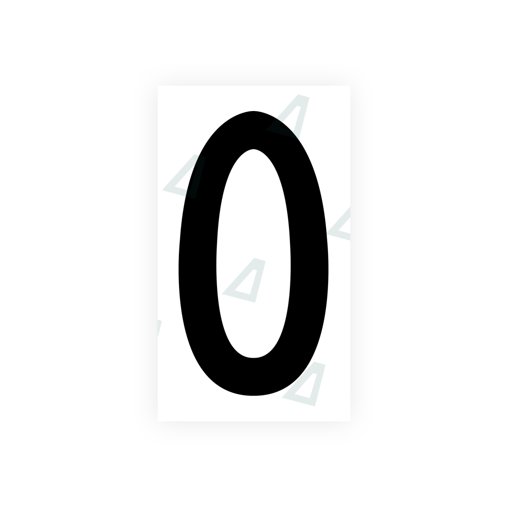 Alite Nanofilm for front Switzerland license plates - Symbol "0" - Alite