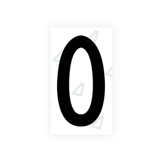 Alite Nanofilm for front Switzerland license plates - Symbol "0" - Alite