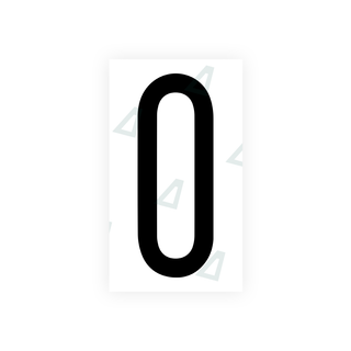 Alite Nanofilm for US (Illinois 2006 - Round) license plates - Symbol "0" - Alite