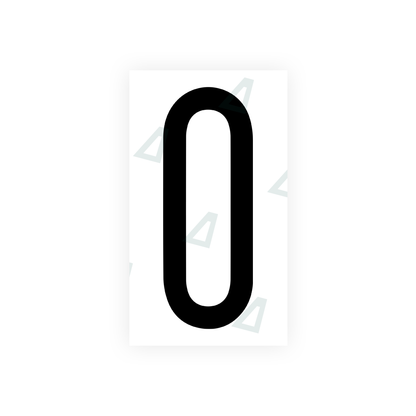 Alite Nanofilm for US (Illinois 2006 - Round) license plates - Symbol "0" - Alite