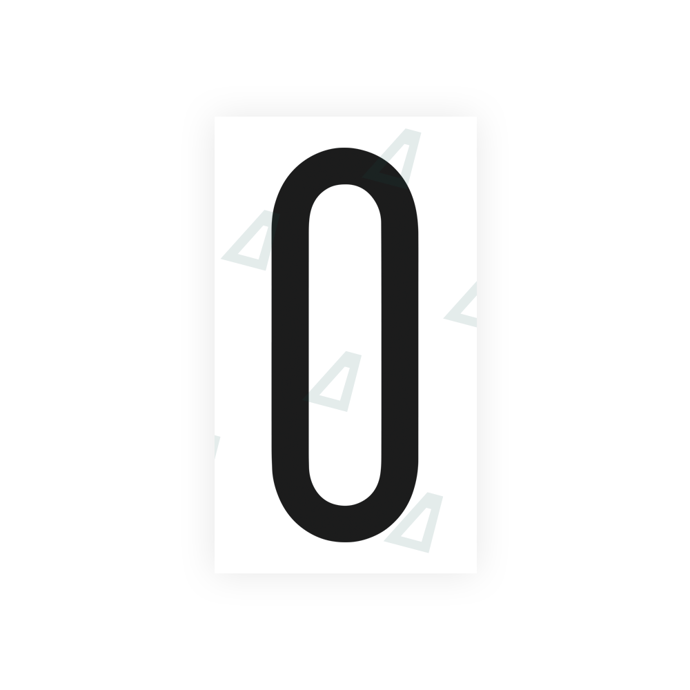 Alite Nanofilm for US (Florida 2003) license plates - Symbol "0" - Alite