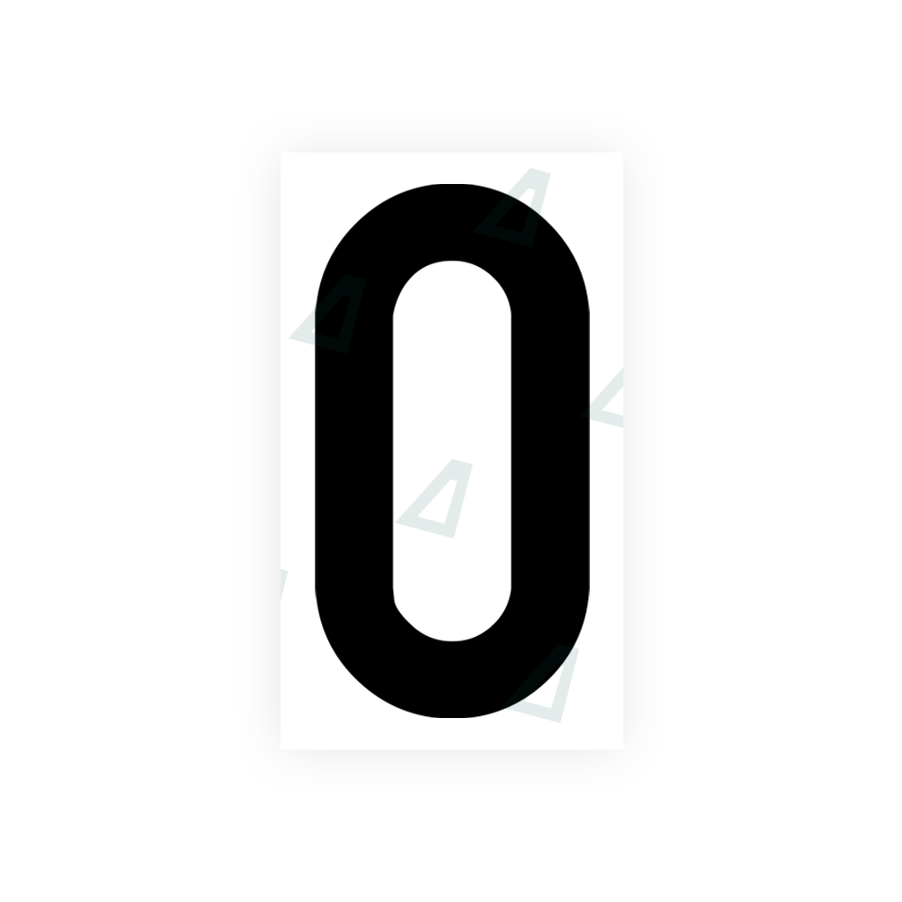 Alite Nanofilm for India license plates - Symbol "0" - Alite