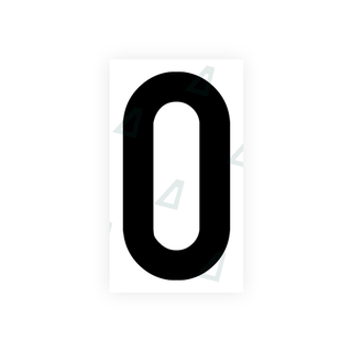 Alite Nanofilm for India license plates - Symbol "0" - Alite
