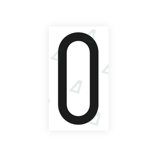 Alite Nanofilm for US (Massachusetts) license plates - Symbol "0" - Alite