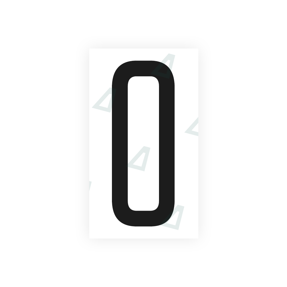 Alite Nanofilm for CA (Ontario) license plates - Symbol "0" - Alite