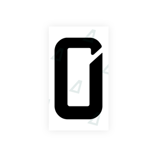 Alite Nanofilm for Uzbekistan number plates - Symbol "0" - Alite
