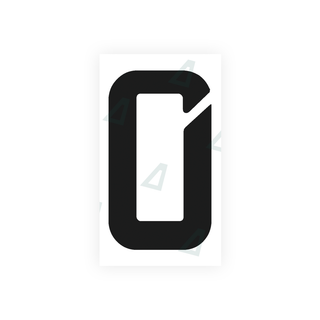 Alite Nanofilm for Uruguay license plates - Symbol "0" - Alite