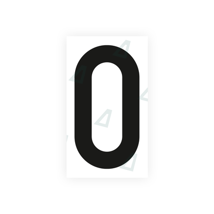 Alite Nanofilm for Czech Republic license plates - Symbol "0" - Alite