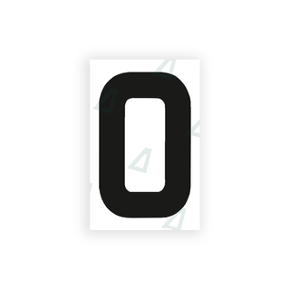 Alite Nanofilm for United Kingdom license plates - Symbol "0" - Alite