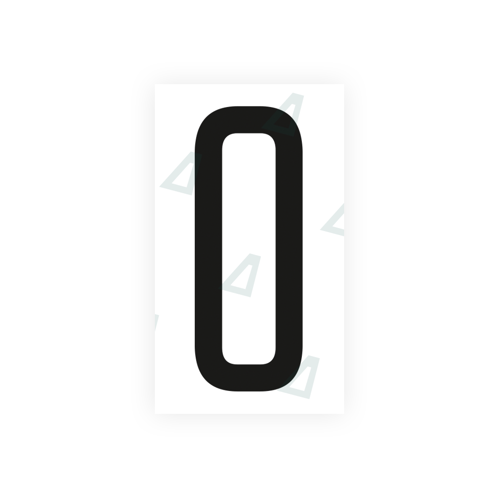 Alite Nanofilm for US (Ohio 2013) license plates - Symbol "0" - Alite