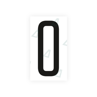 Alite Nanofilm for US (Ohio 2013) license plates - Symbol "0" - Alite