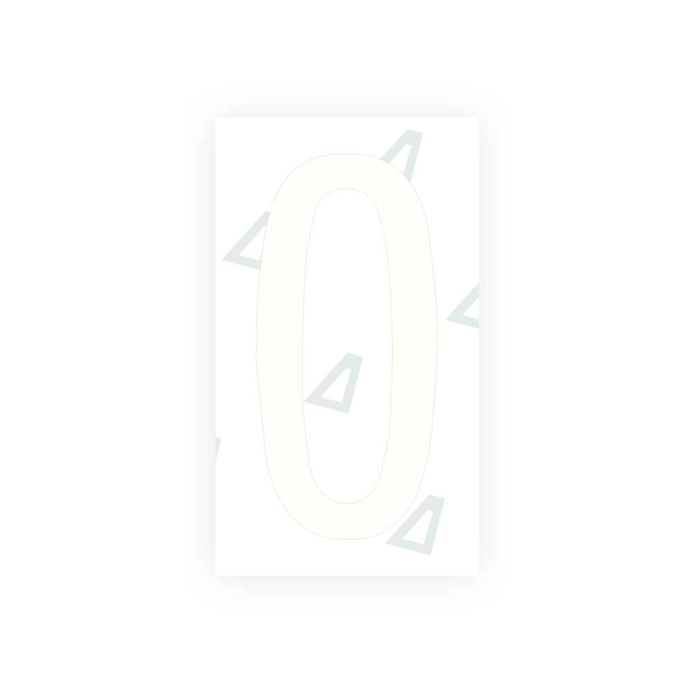 Alite Nanofilm for Mexico license plates - Symbol "0" - Alite