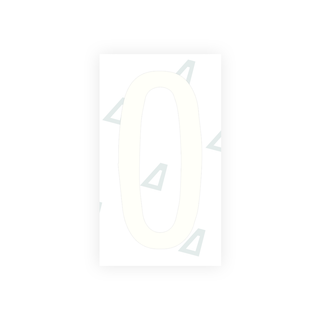 Alite Nanofilm for Mexico license plates - Symbol "0" - Alite