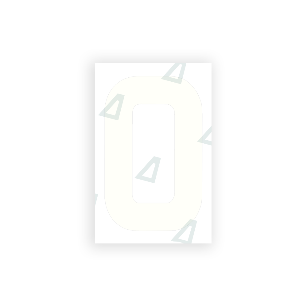 Alite Nanofilm for United Kingdom license plates - Symbol "0" - Alite