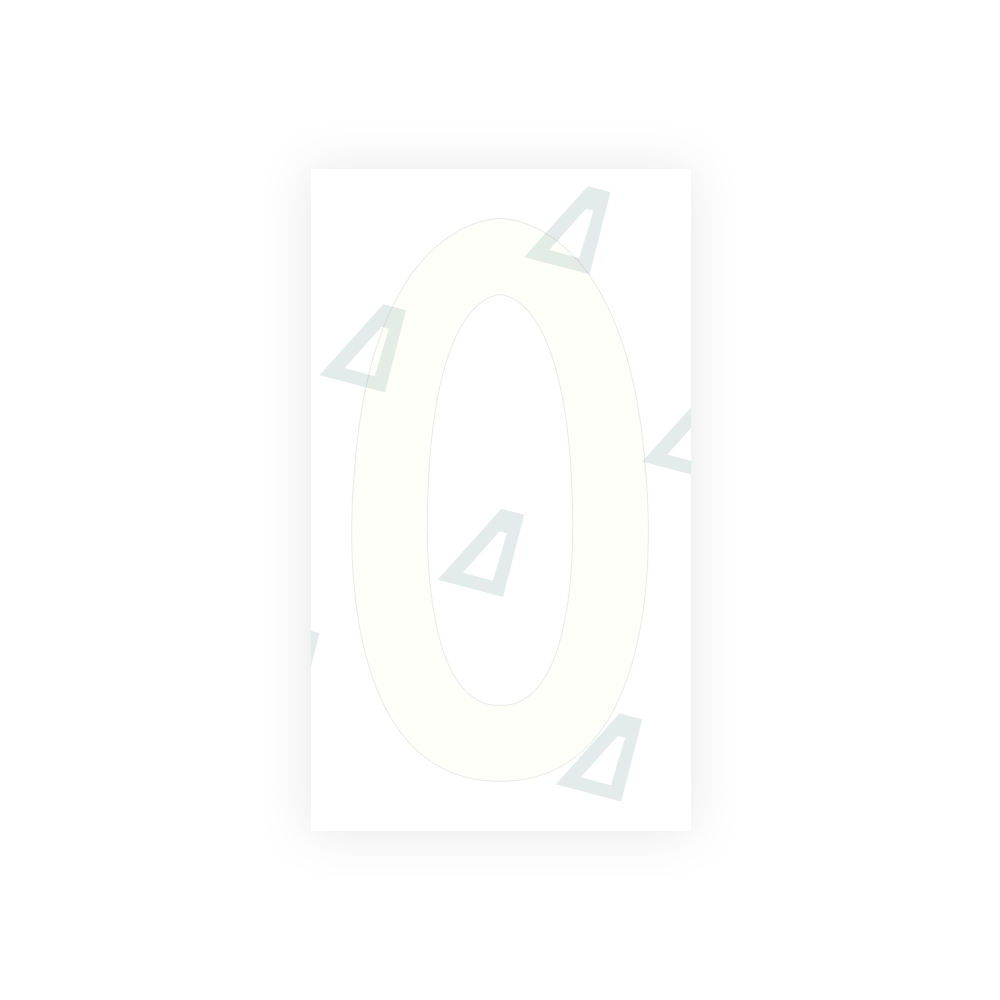 Alite Nanofilm for front Switzerland license plates - Symbol "0" - Alite