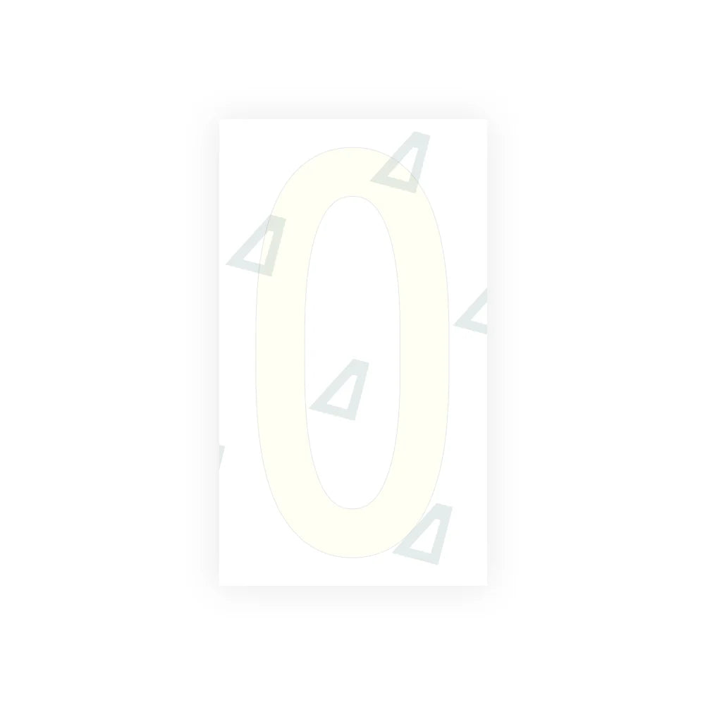 Alite Nanofilm for US (Oklahoma) Moto license plates - Symbol "0" - Alite
