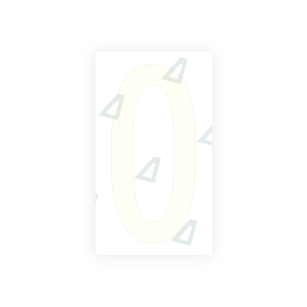 Alite Nanofilm for US (New Jersey) Moto license plates - Symbol "0" - Alite