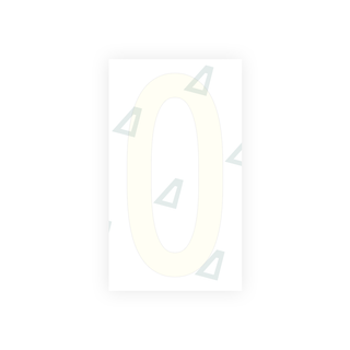 Alite Nanofilm for US (New Jersey) Moto license plates - Symbol "0" - Alite