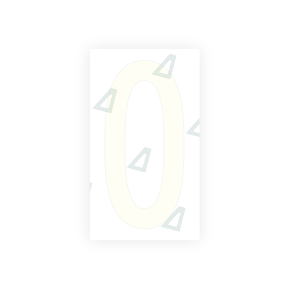 Alite Nanofilm for US (New Jersey) Moto license plates - Symbol "0" - Alite