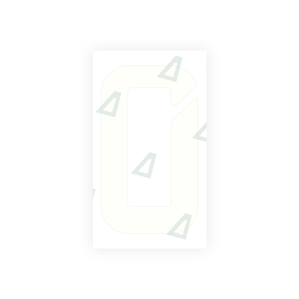 Alite Nanofilm for Uruguay license plates - Symbol "0" - Alite