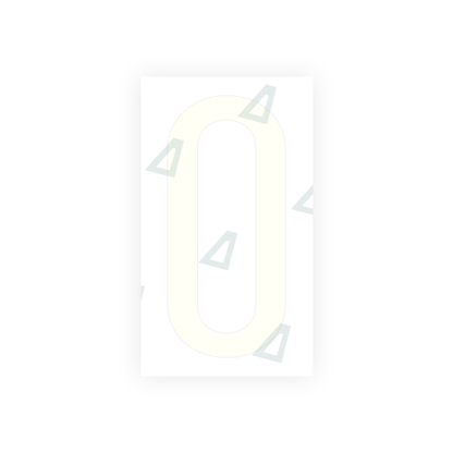 Alite Nanofilm for US (California) license plates - Symbol "0" - Alite