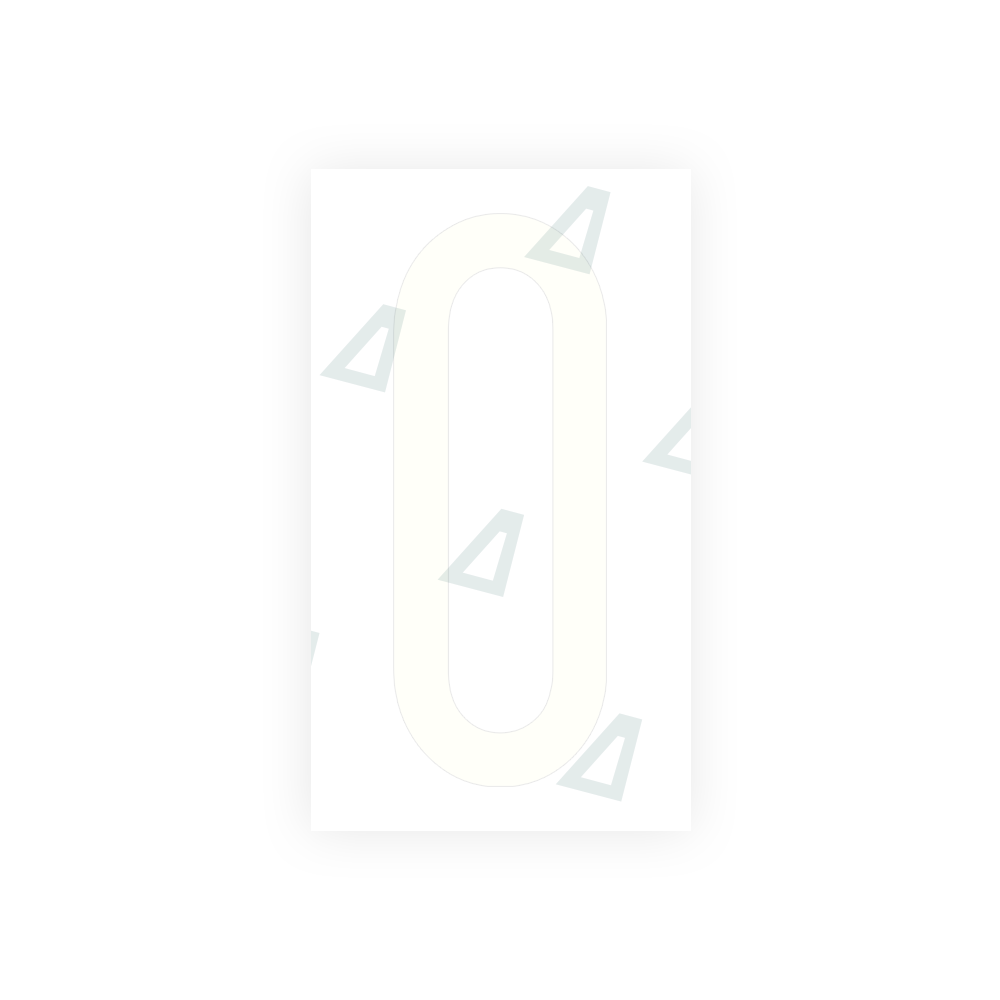 Alite Nanofilm for US (Wisconsin) license plates - Symbol "0" - Alite