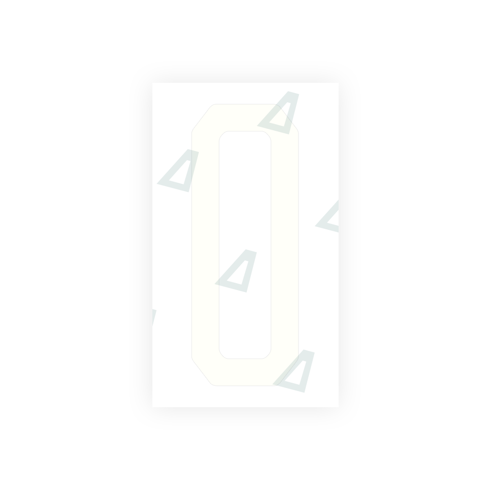 Alite Nanofilm for US (Michigan) license plates - Symbol "0" - Alite