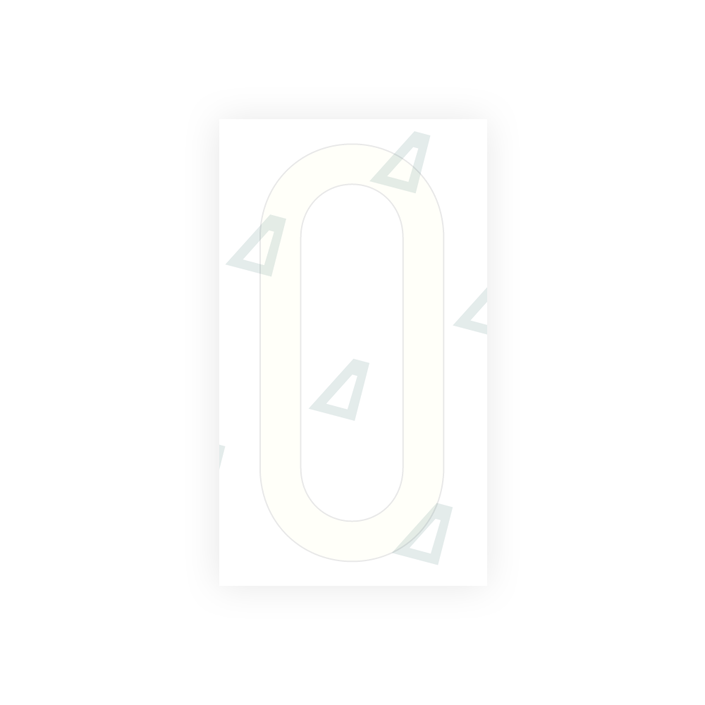Alite Nanofilm for US (Missouri) license plates - Symbol "0" - Alite