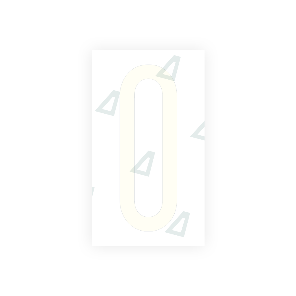 Alite Nanofilm for US (Pennsylvania) license plates - Symbol "0" - Alite