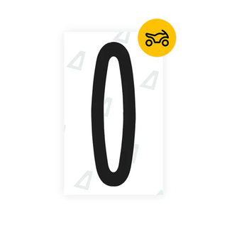Alite Nanofilm for US (New York 2001) Moto license plates - Symbol "0" - Alite
