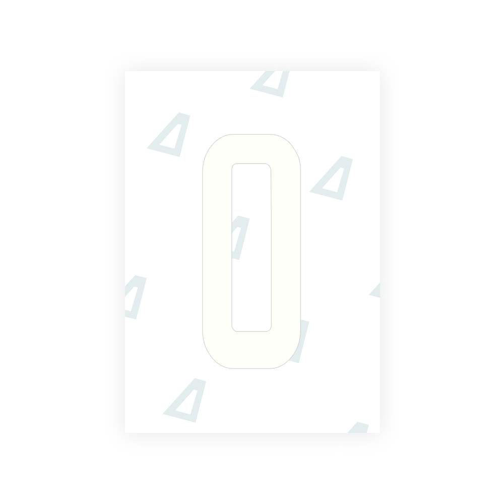 Alite Nanofilm for Guatemala license plates - Symbol "0" - Alite