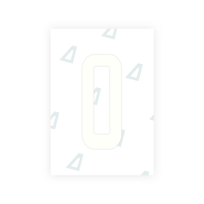 Alite Nanofilm for Guatemala license plates - Symbol "0" - Alite