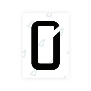 Alite Nanofilm for Chile 2014 license plates - Symbol "0" - Alite
