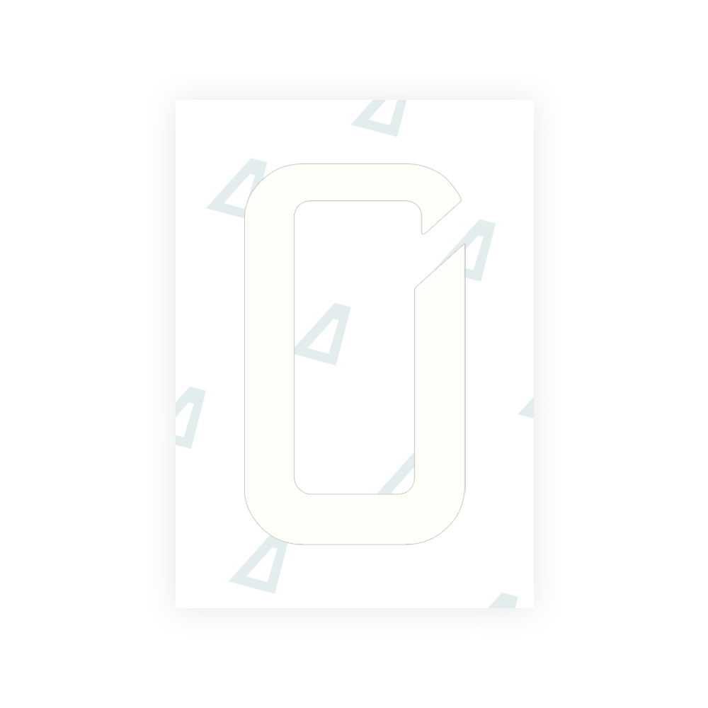 Alite Nanofilm for Chile 2014 license plates - Symbol "0" - Alite