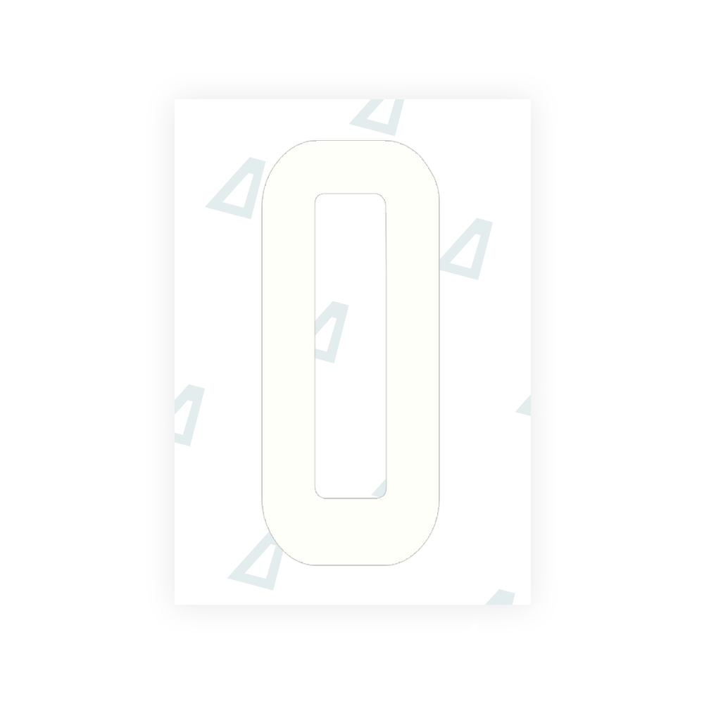 Alite Nanofilm for Peru license plates - Symbol "0" - Alite