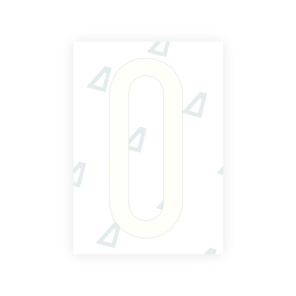 Alite Nanofilm for US (Florida 2019) license plates - Symbol "0" - Alite