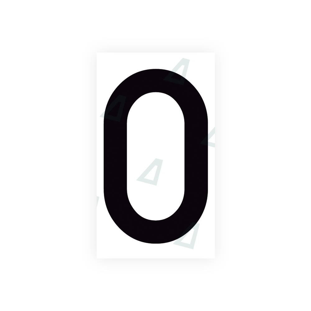 Alite Nanofilm for Spain Flat license plates - Symbol "0" - Alite