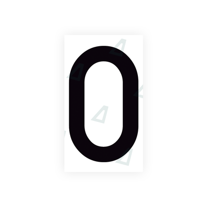 Alite Nanofilm for Spain Flat license plates - Symbol "0" - Alite