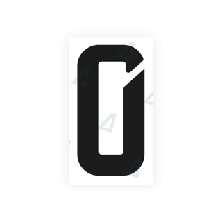 Alite Nanofilm for Armenia number plates - Symbol "0" - Alite