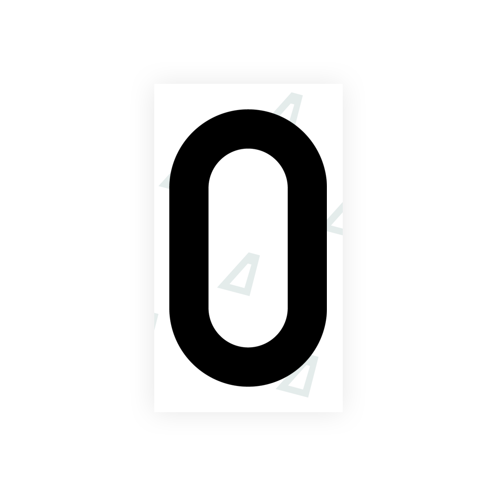 Alite Nanofilm for Greece license plates - Symbol "0" - Alite