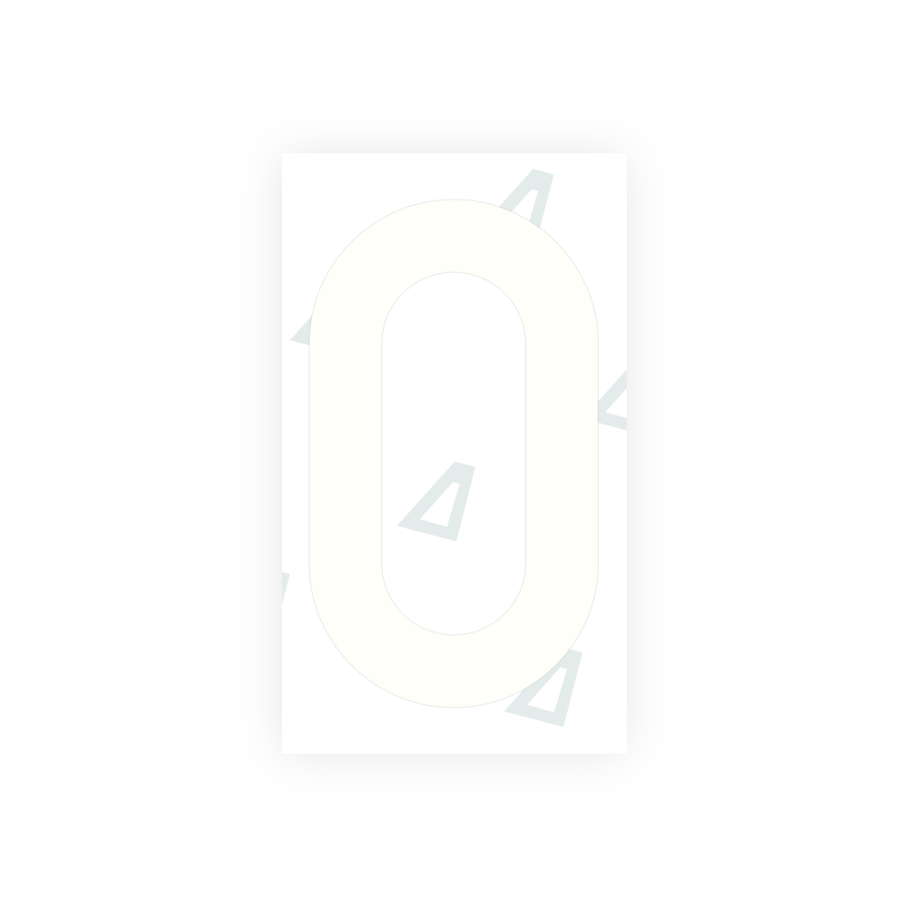 Alite Nanofilm for Greece license plates - Symbol "0" - Alite